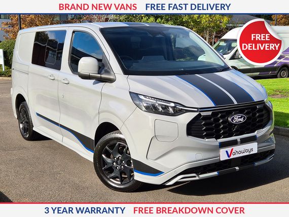 Ford Transit Custom 300 L1 Diesel FWD 2.0 EcoBlue 170ps H1 Double Cab Van Sport Auto
