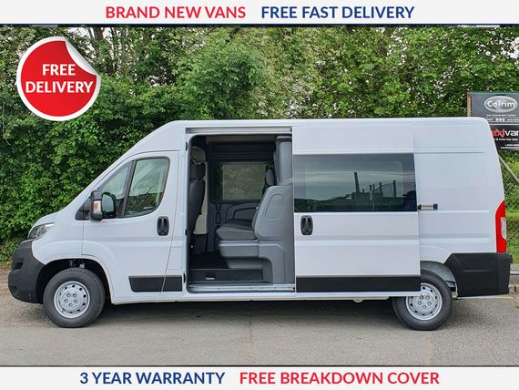 Peugeot BOXER 335 L3 DIESEL 2.2 BlueHDi 140 H2 Crew Van Professional