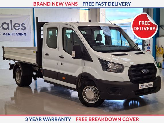 Ford Transit 350 L3 Diesel FWD Double Cab Dropside