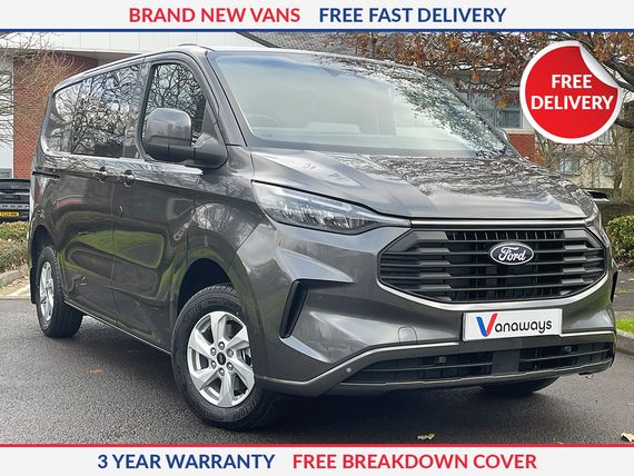 Ford Transit Custom 320 L1 Diesel FWD 2.0 EcoBlue 136ps H1 Double Cab Van Limited Auto