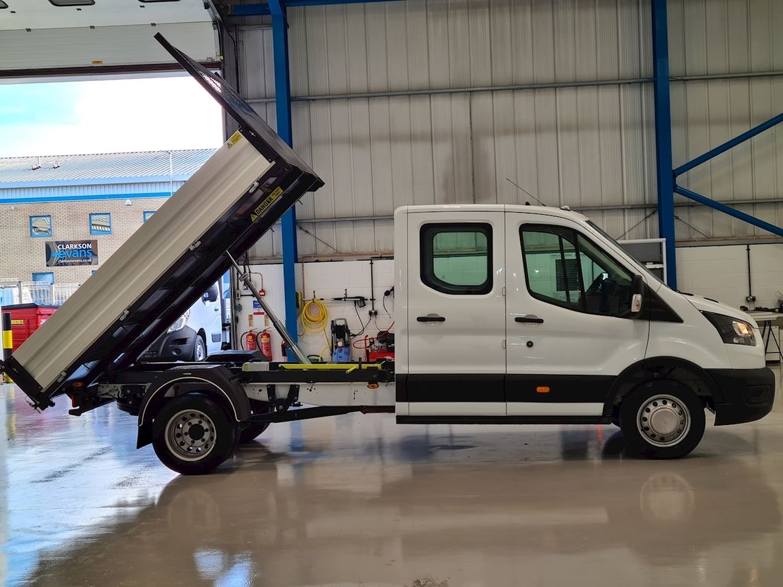 Ford Transit 350 L3 Diesel RWD 2.0 EcoBlue 130ps Leader D/Cab Tipper [1 Way]