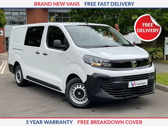 Vauxhall Vivaro XL Diesel Prime H1 Crew Van