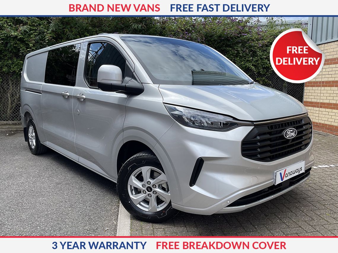 Ford Transit Custom 300 L2 Diesel FWD 2.0 EcoBlue 170ps H1 Double Cab Van MS-RT Auto